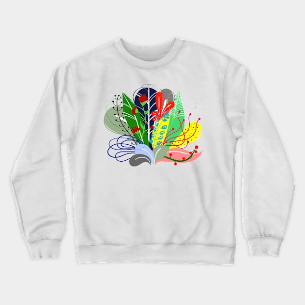 CRAZY LEAVES Crewneck Sweatshirt by MAYRAREINART